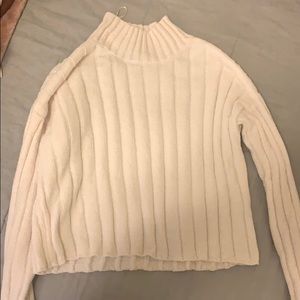 Cream turtle neck sweater
